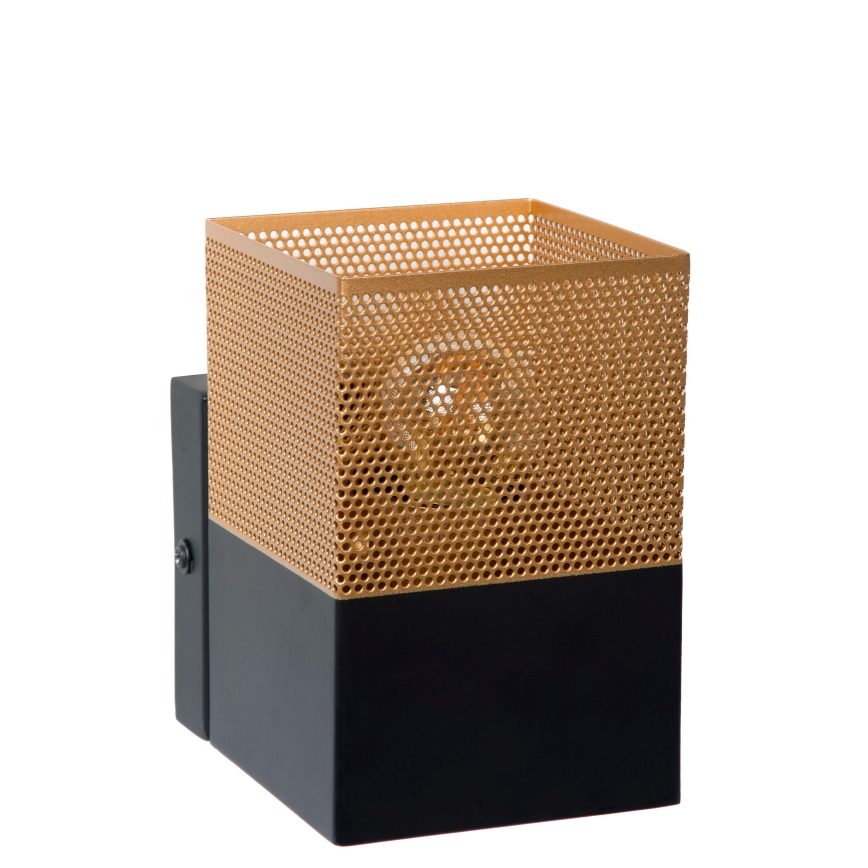 Lucide 21223/01/02 - Applique RENATE 1xE27/40W/230V oro/nero