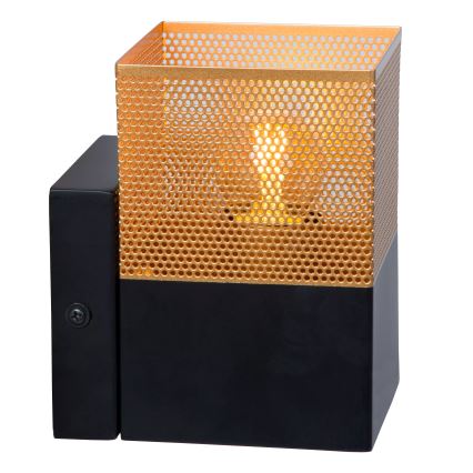 Lucide 21223/01/02 - Applique RENATE 1xE27/40W/230V oro/nero
