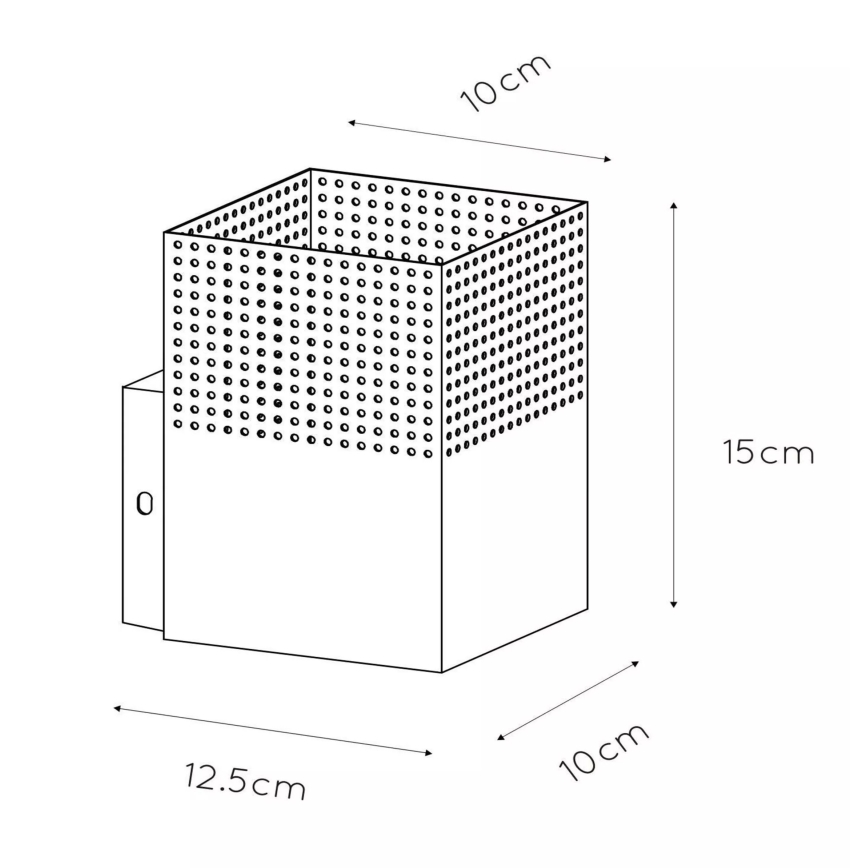 Lucide 21223/01/02 - Applique RENATE 1xE27/40W/230V oro/nero