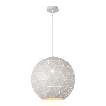 Lucide 21409/40/31 - Hängeleuchte OTONA 1xE27/60W/230V weiβ
