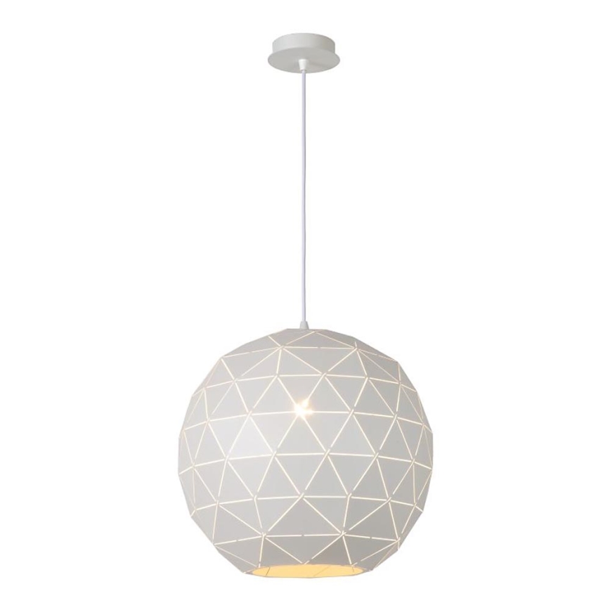 Lucide 21409/40/31 - Lampada a sospensione OTONA 1xE27/60W/230V bianco