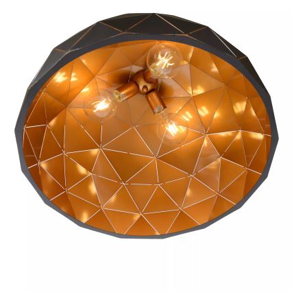 Lucide 21409/60/30 - Lampada a sospensione OTONA 3xE27/60W/230V nero
