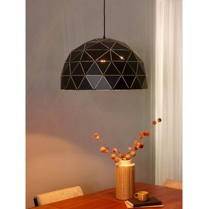 Lucide 21409/60/30 - Pendelleuchte OTONA 3xE27/60W/230V schwarz