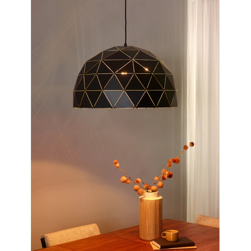 Lucide 21409/60/30 - Pendelleuchte OTONA 3xE27/60W/230V schwarz