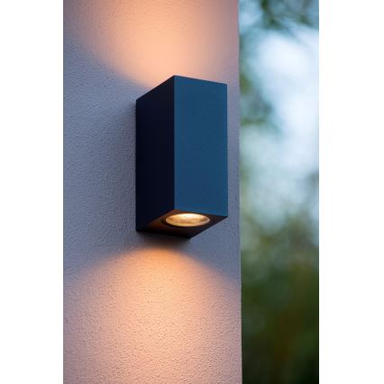Lucide 22860/10/30 - LED Applique da esterno dimmerabile ZORA 2xGU10/5W/230V IP44