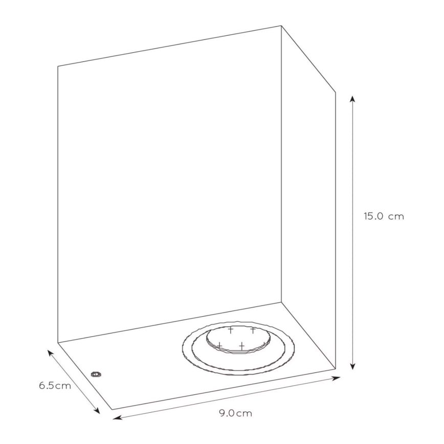 Lucide 22860/10/30 - LED Applique da esterno dimmerabile ZORA 2xGU10/5W/230V IP44