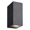 Lucide 22860/10/30 - LED Applique da esterno dimmerabile ZORA 2xGU10/5W/230V IP44