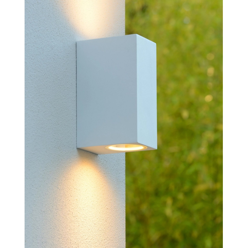 Lucide 22860/10/31 - Dimmbare LED-Outdoor-Wandleuchte ZORA 2xGU10/5W/230V IP44