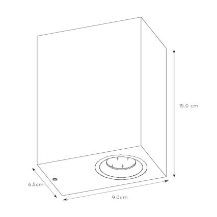 Lucide 22860/10/31 - Applique murale LED extérieure à intensité variable ZORA 2xGU10/5W/230V IP44