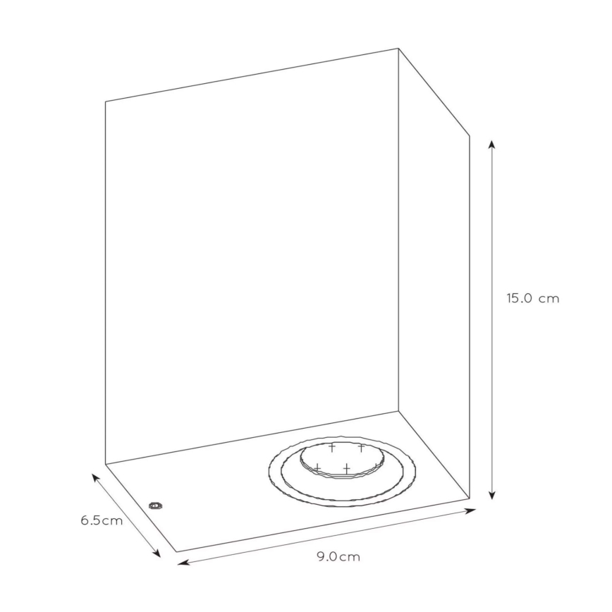 Lucide 22860/10/31 - Applique murale LED extérieure à intensité variable ZORA 2xGU10/5W/230V IP44