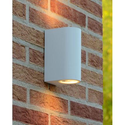 Lucide 22861/10/31 - Dimmbare LED-Outdoor-Wandleuchte ZORA 2xGU10/5W/230V IP44