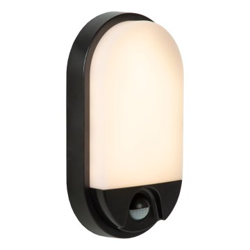 Lucide 22864/10/30 - Applique murale extérieure avec détecteur HUPS LED/10W/230V IP54 noir