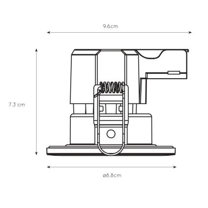 Lucide 22973/06/99 -LED Dimmbare Badezimmerleuchte BINKY LED/6,5W/230V IP65