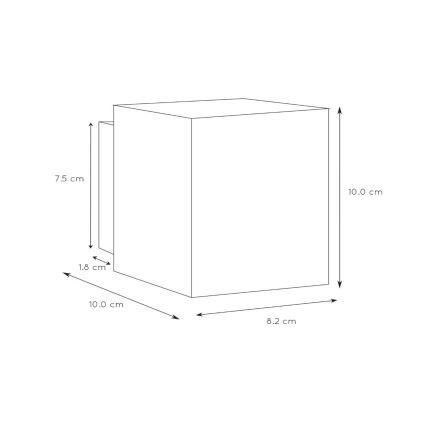Lucide 23253/01/30 - Applique murale XERA 1xG9/42W/230V noire