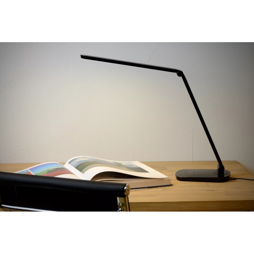Lucide 24656/10/30 - LED Tischlampe VARIO LED LED/8W/230V schwarz