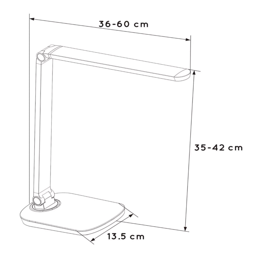 Lucide 24656/10/30 - LED Tischlampe VARIO LED LED/8W/230V schwarz
