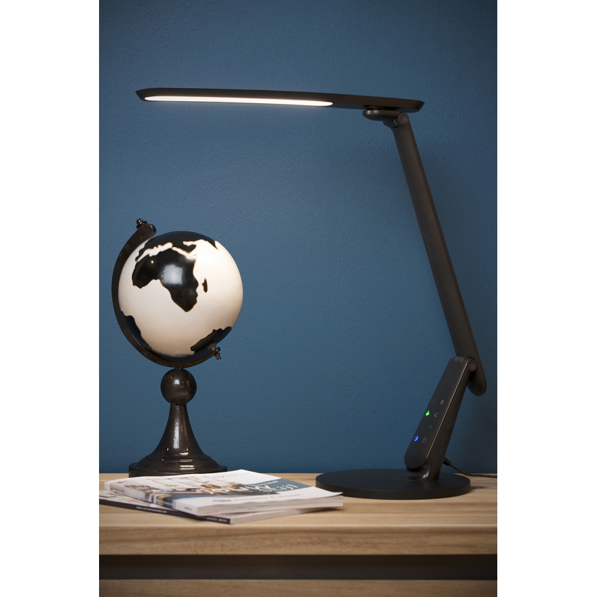 Lucide 24657/10/30 - Lampada da tavolo LED dimmerabile con funzione Touch PRACTICO LED/10W/230V