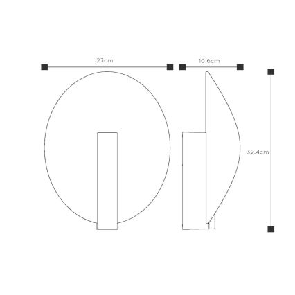Lucide 27818/09/30 - Applique a LED da esterno LAREDO LED/9W/230V IP54 nero