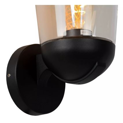 Lucide 27837/01/30 - Outdoor-Wandleuchte TULSA 1xE27/40W/230V IP44 schwarz
