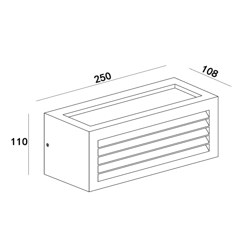Lucide 27853/01/30 - Wandleuchte DIMO 1xE27/18W/230V