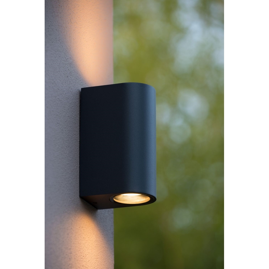 Lucide 27863/02/30 - Outdoor-Wandleuchte BOOGY 2xGU10/5W/230V IP44