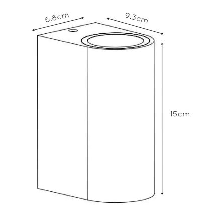 Lucide 27863/02/30 - Outdoor-Wandleuchte BOOGY 2xGU10/5W/230V IP44