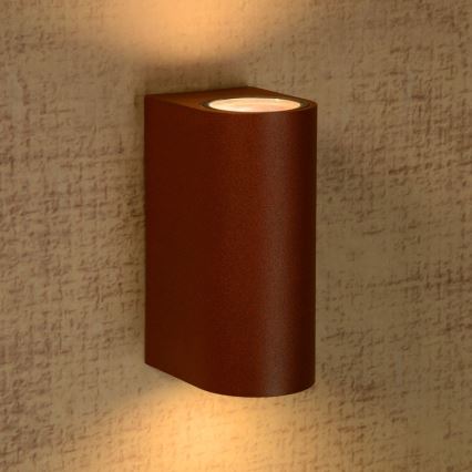 Lucide 27863/02/97 - Applique da esterno BOOGY 2xGU10/5W/230V IP44