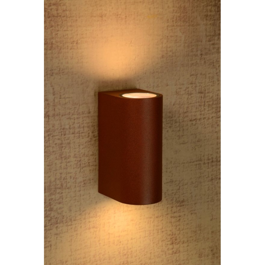 Lucide 27863/02/97 - Applique da esterno BOOGY 2xGU10/5W/230V IP44