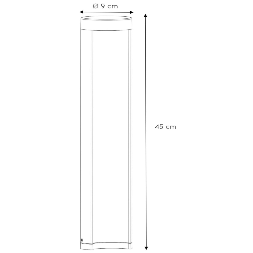 Lucide 27874/45/30 - LED-Außenleuchte COMBO LED/9W/230V 45 cm IP54