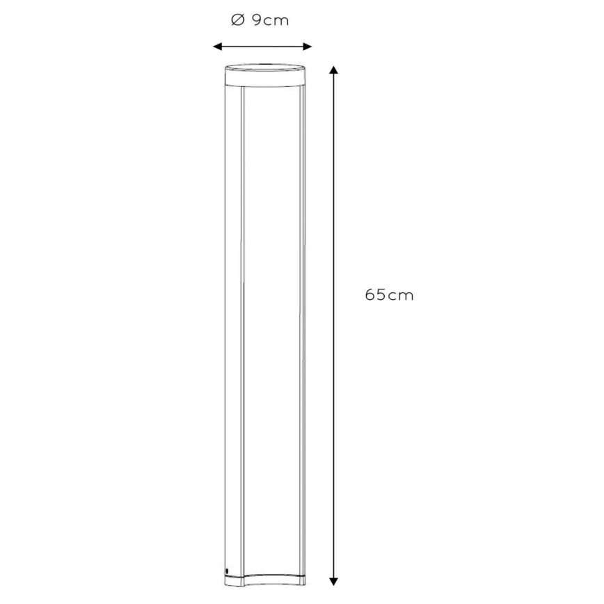 Lucide 27874/65/30 - LED-Außenleuchte COMBO LED/9W/230V 65 cm IP54