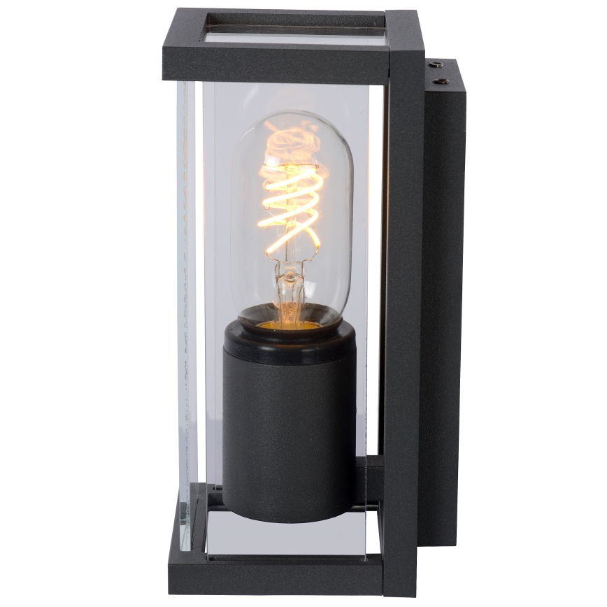Lucide 27885/01/30 - Outdoor-Wandleuchte CLAIRE 1xE27/15W/230V IP54 schwarz