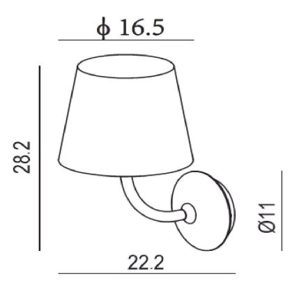 Lucide 27888/07/30 - LED-Außenwandleuchte JUSTIN LED/7W/230V IP65