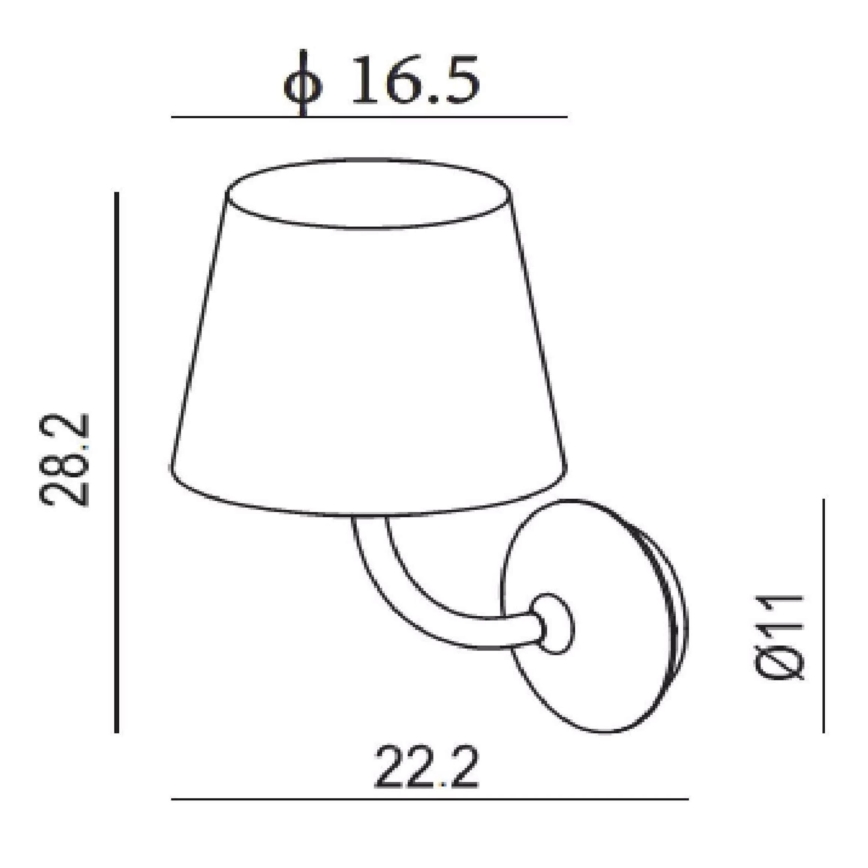 Lucide 27888/07/30 - LED-Außenwandleuchte JUSTIN LED/7W/230V IP65