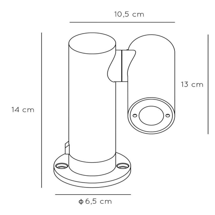 Lucide 27893/05/29 - Lampe extérieure TATUM LED/5W/230V IP65 14 cm anthracite