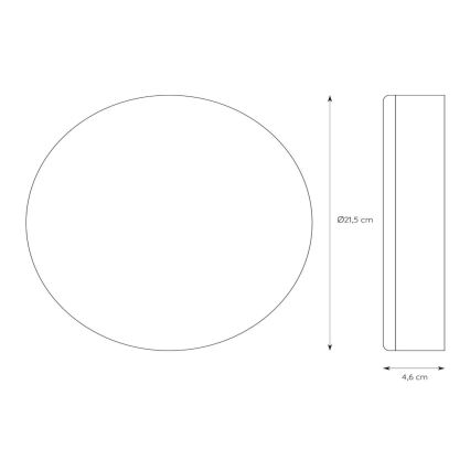 Lucide 28112/30/31 - Lampada LED dimmerabile da bagno 2in1 CERES 30W/230V IP44 bianco