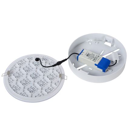 Lucide 28112/30/31 - Lampada LED dimmerabile da bagno 2in1 CERES 30W/230V IP44 bianco