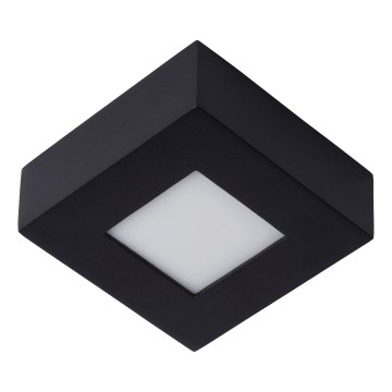 Lucide 28117/11/30 - Dimmbare LED-Deckenleuchte für Badezimmer BRICE LED/8W/230V 10,8x10,8 cm IP44 schwarz