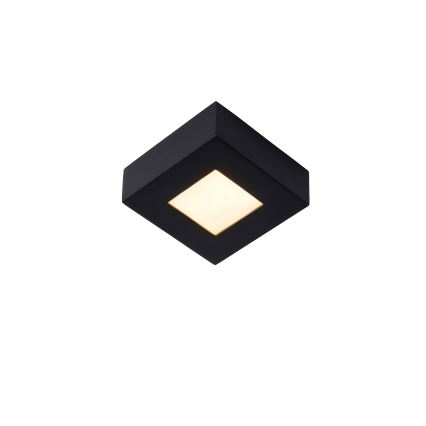 Lucide 28117/11/30 - Plafoniera LED dimmerabile da bagno BRICE LED/8W/230V 10,8x10,8 cm IP44 nero