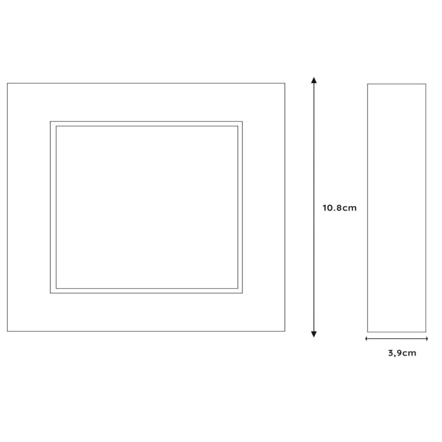 Lucide 28117/11/30 - Plafoniera LED dimmerabile da bagno BRICE LED/8W/230V 10,8x10,8 cm IP44 nero
