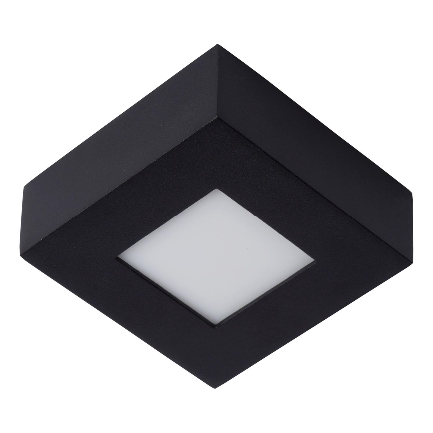 Lucide 28117/11/30 - Plafoniera LED dimmerabile da bagno BRICE LED/8W/230V 10,8x10,8 cm IP44 nero