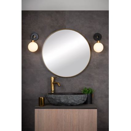 Lucide 30265/01/30 - Applique da bagno BEREND 1xG9/33W/230V IP44 nero