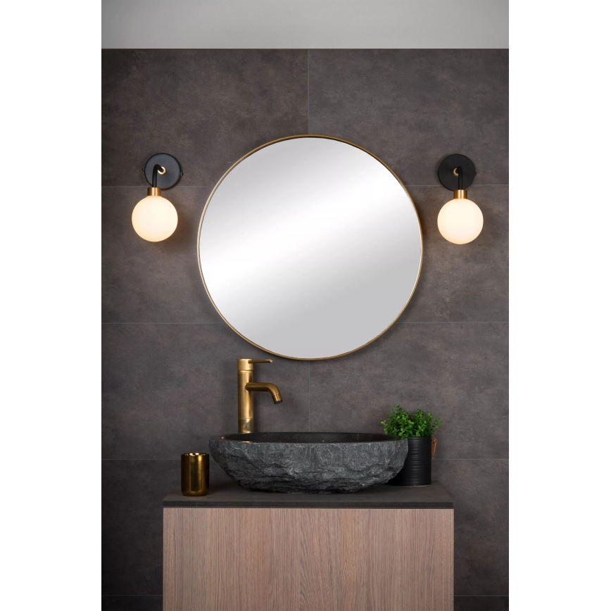 Lucide 30265/01/30 - Applique da bagno BEREND 1xG9/33W/230V IP44 nero