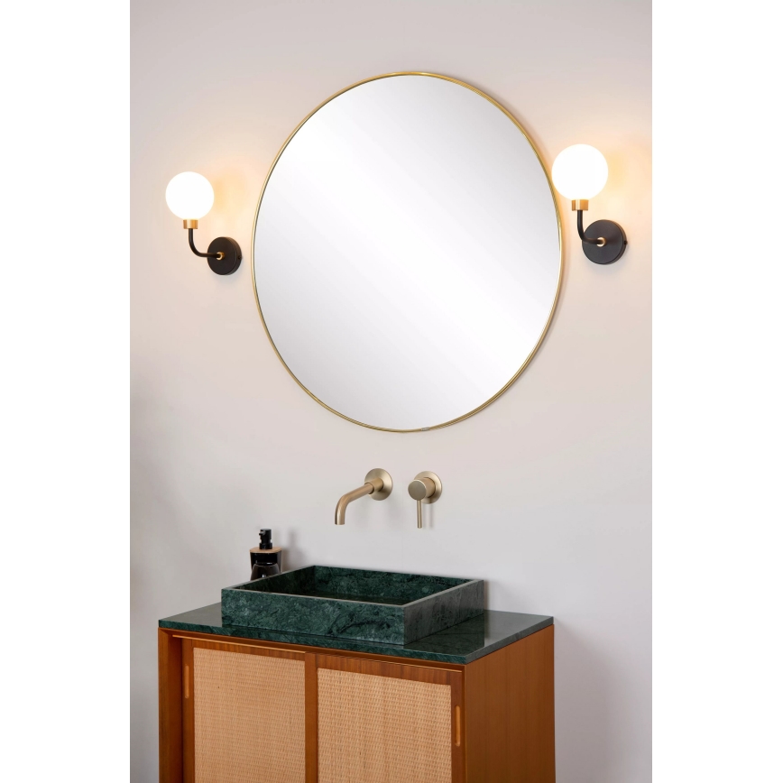 Lucide 30265/01/30 - Applique da bagno BEREND 1xG9/33W/230V IP44 nero