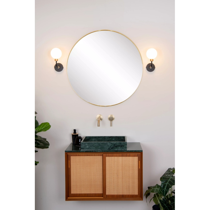 Lucide 30265/01/30 - Applique da bagno BEREND 1xG9/33W/230V IP44 nero