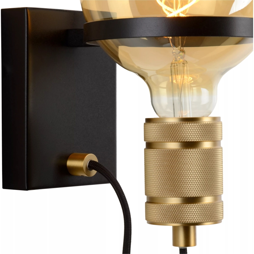 Lucide 30271/01/30 - Wandleuchte OTTELIEN 1xE27/60W/230V schwarz