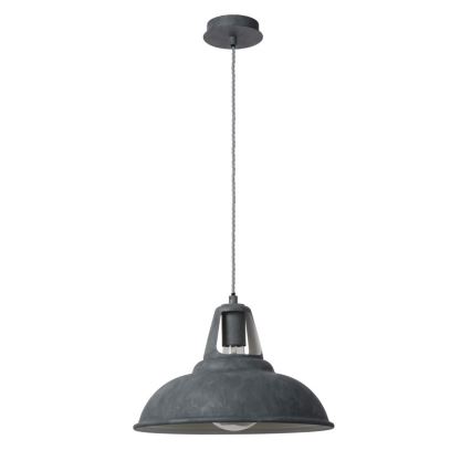 Lucide 30396/35/36 - Lampada a sospensione MARKIT 1xE27/60W/230V grigio