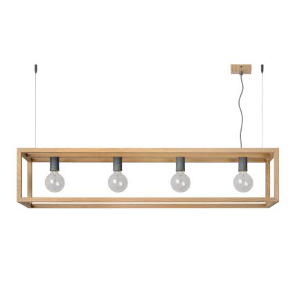 Lucide 31472/04/72 - Hängeleuchte ORIS 4xE27/60W/230V beige