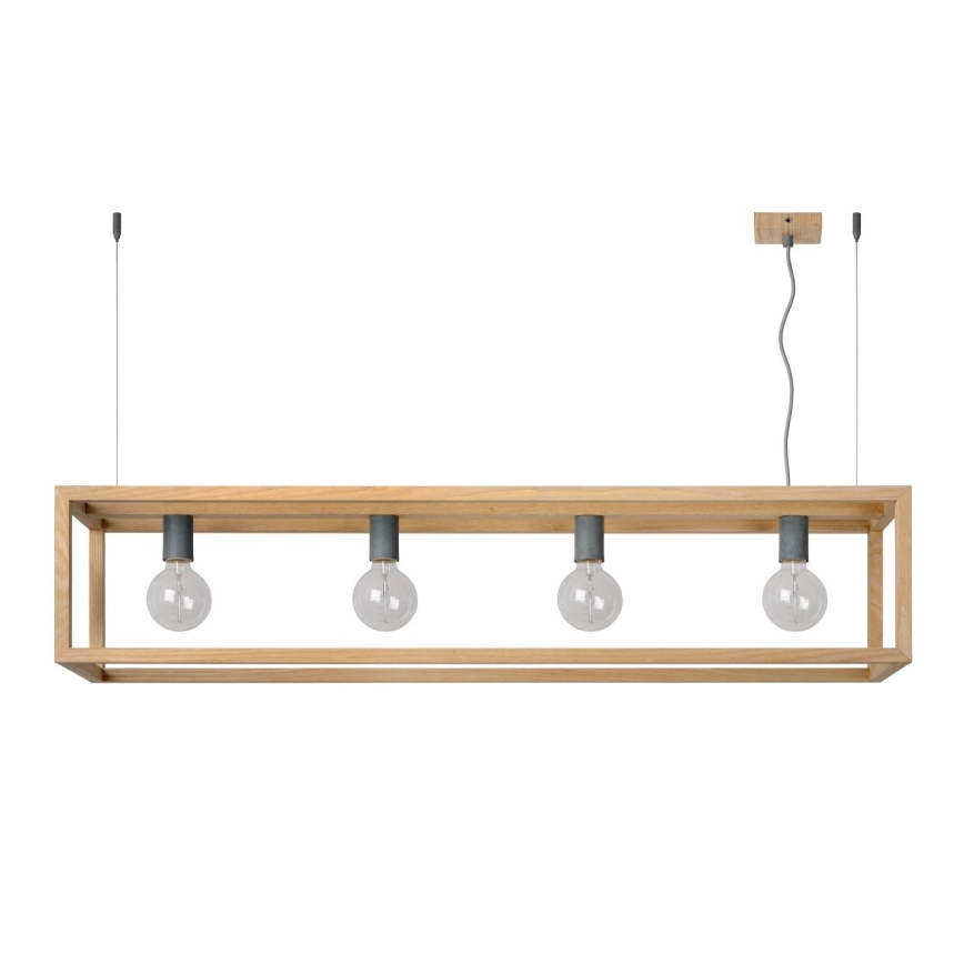 Lucide 31472/04/72 - Hängeleuchte ORIS 4xE27/60W/230V beige