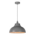 Lucide 34400/29/36 - Hängeleuchte ISLA 1xE14/40W/230V grau