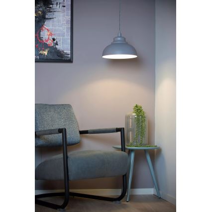 Lucide 34400/29/36 - Hängeleuchte ISLA 1xE14/40W/230V grau
